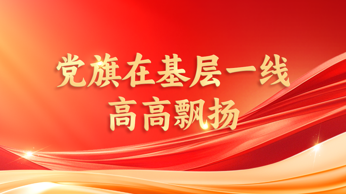 黨旗在基層一線高高飄揚